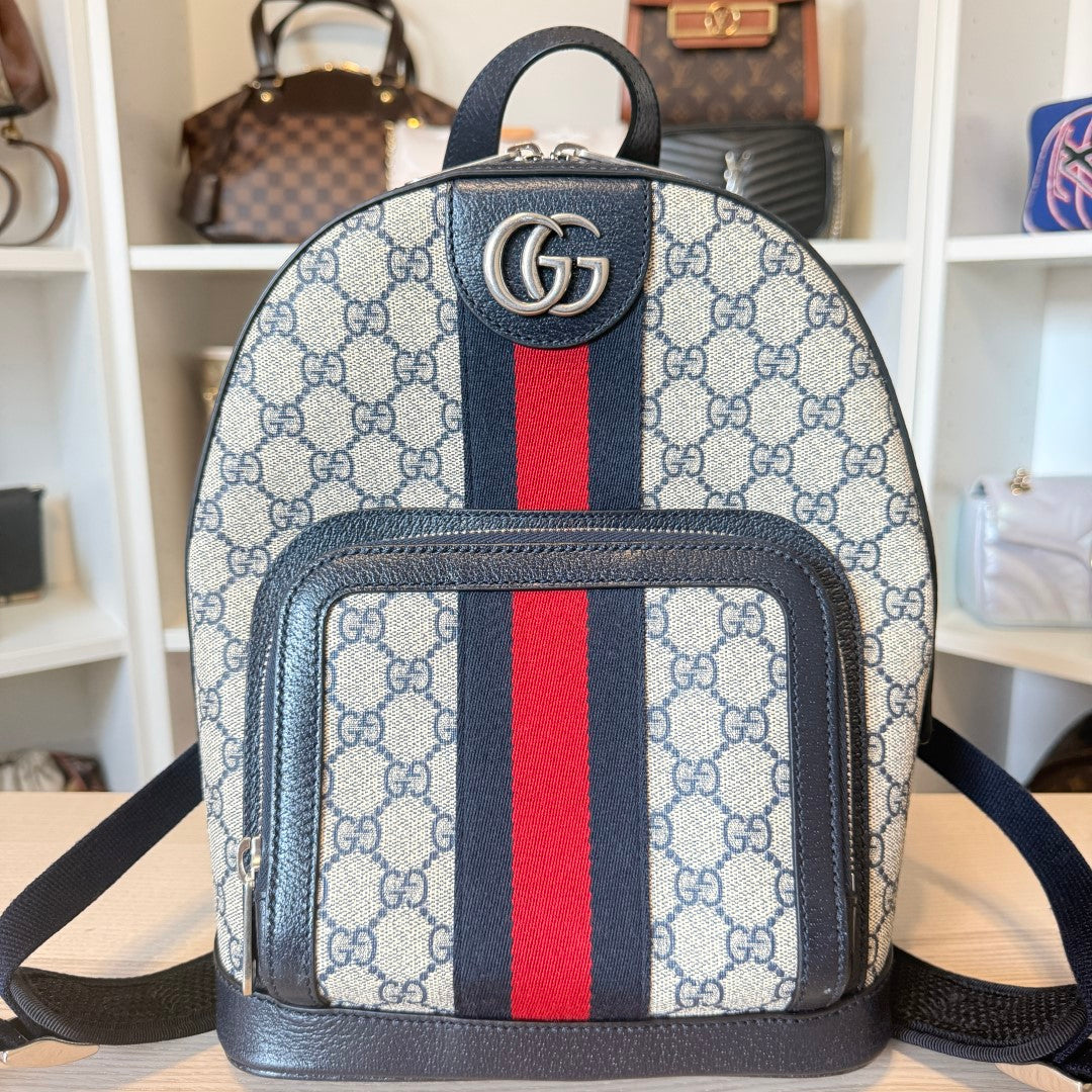 Gucci GG Supreme Monogram Small Ophidia Day Backpack Black