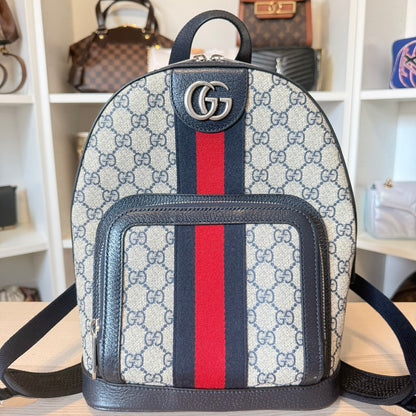 Gucci GG Supreme Monogram Small Ophidia Day Backpack Black