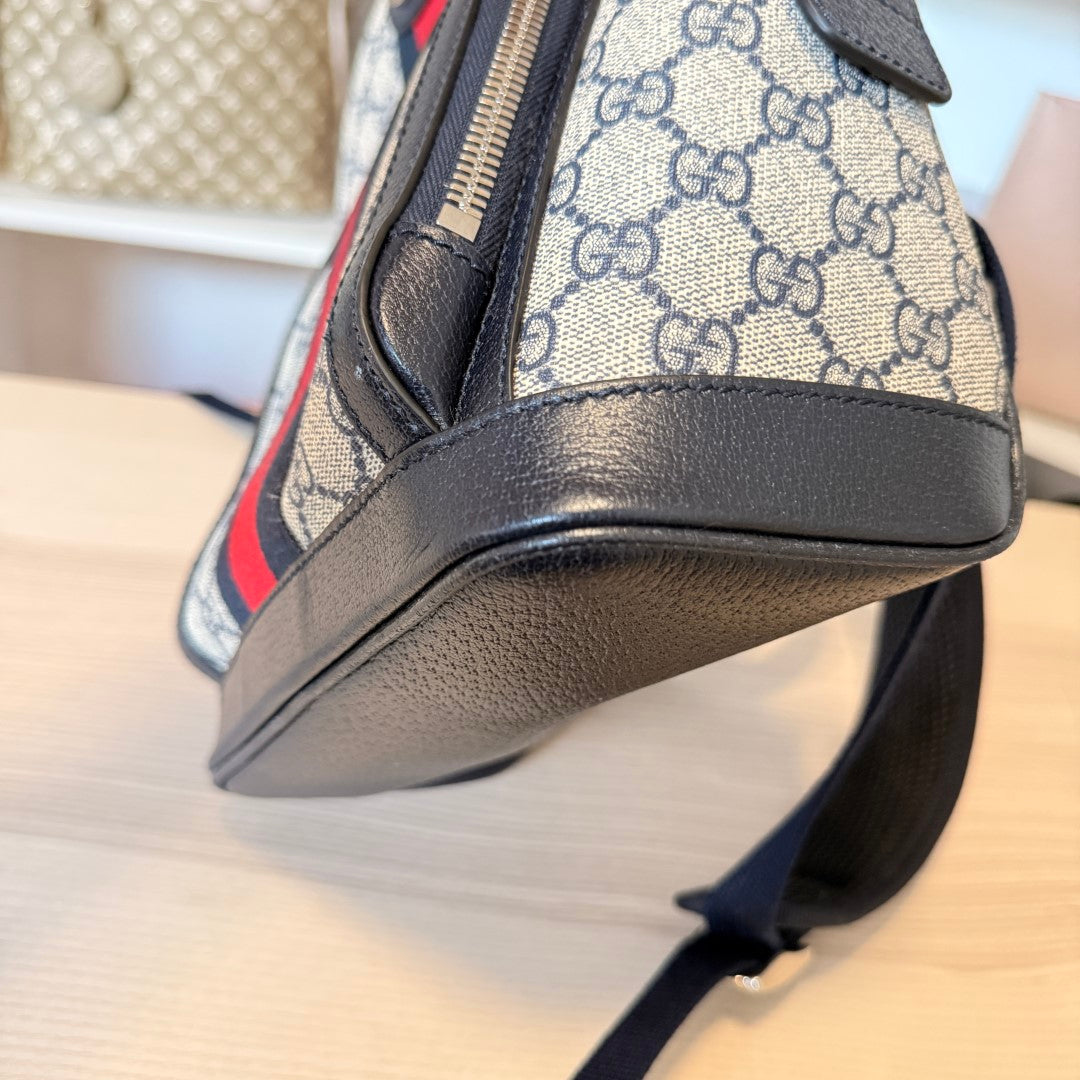 Gucci GG Supreme Monogram Small Ophidia Day Backpack Black