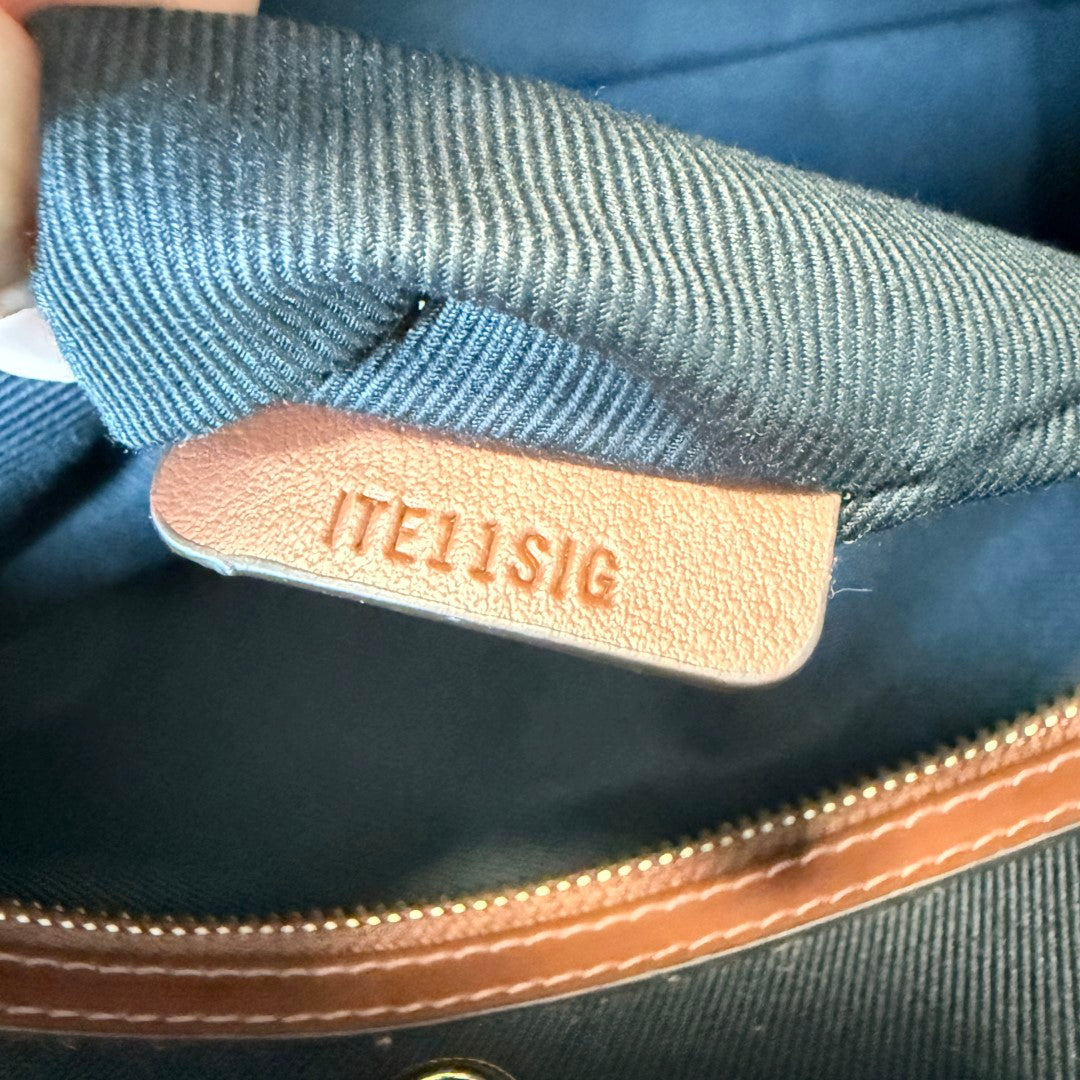 Burberry Check Medium E-Canvas & Leather Soft Tote