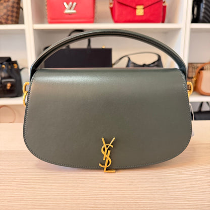 Saint Laurent (YSL) Calfskin Voltaire Bag Deep Musk