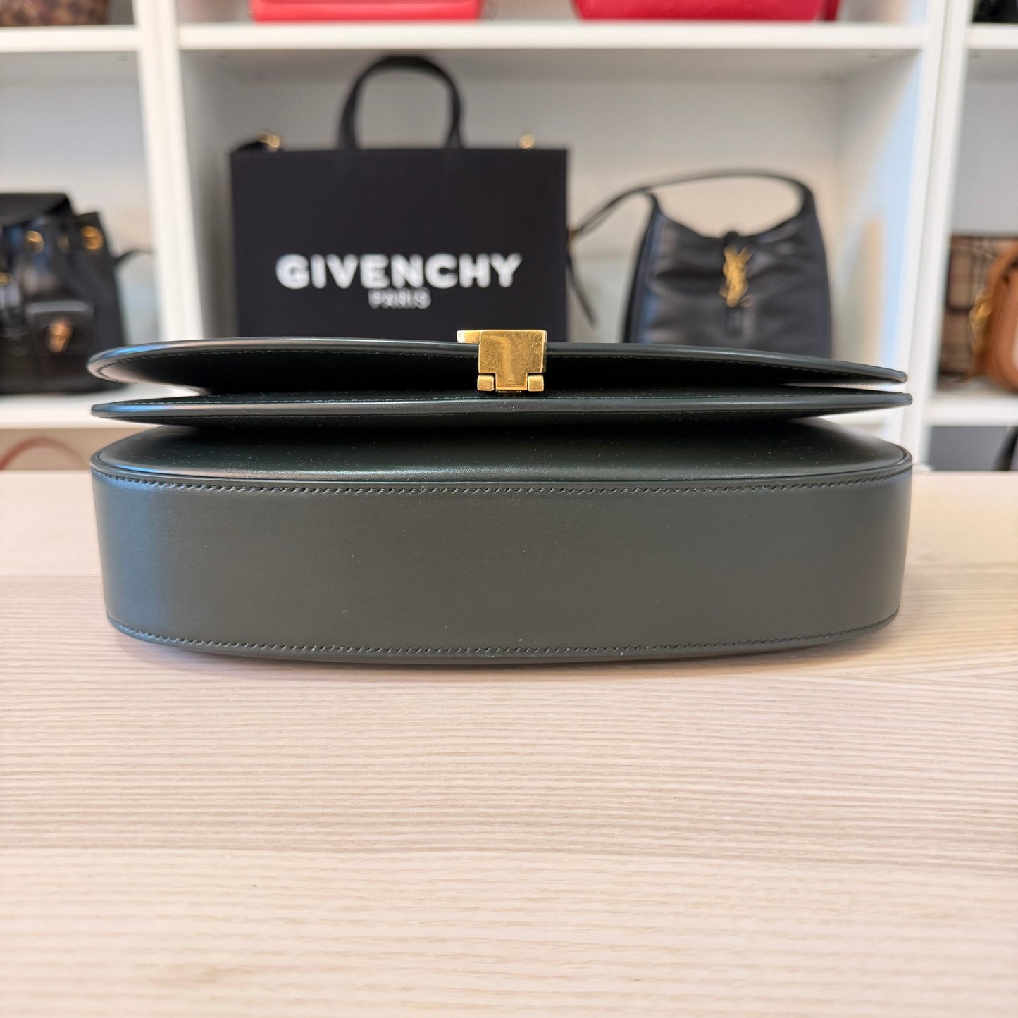 Saint Laurent (YSL) Calfskin Voltaire Bag Deep Musk