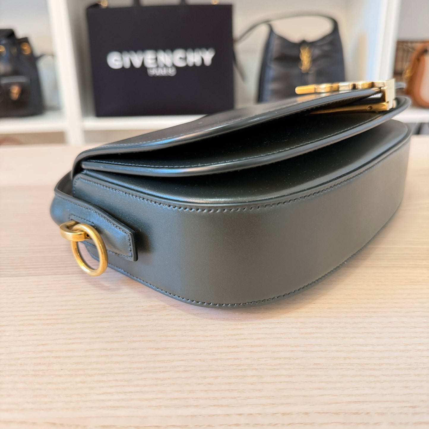 Saint Laurent (YSL) Calfskin Voltaire Bag Deep Musk