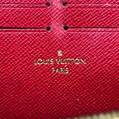 Louis Vuitton Damier Ebene Clemence Wallet Fuchsia