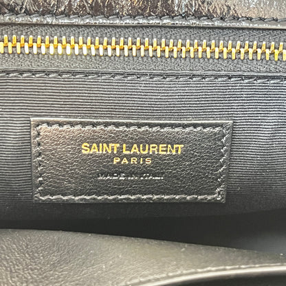 Saint Laurent Niki Medium Flap YSL Shoulder Bag in Crinkled Leather