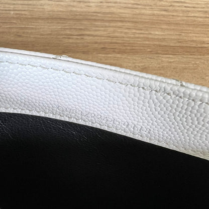 Saint Laurent YSL Cassandre Matelassé Large Flap Wallet Grain de Poudre Leather w/ Crossbody Conversion