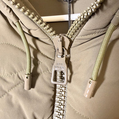 Louis Vuitton Monogram Flower-Quilted Hooded Zip Jacket FR48