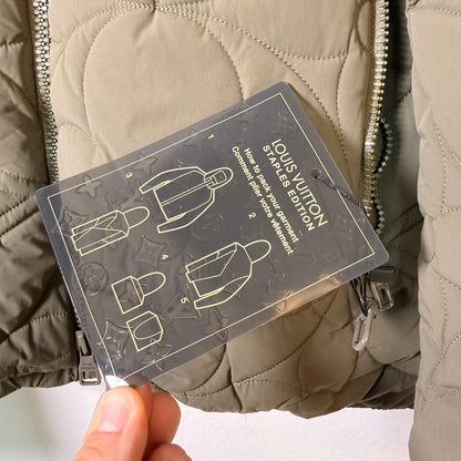 Louis Vuitton Monogram Flower-Quilted Hooded Zip Jacket FR48