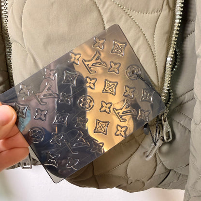 Louis Vuitton Monogram Flower-Quilted Hooded Zip Jacket FR48