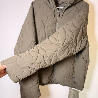 Louis Vuitton Monogram Flower-Quilted Hooded Zip Jacket FR48