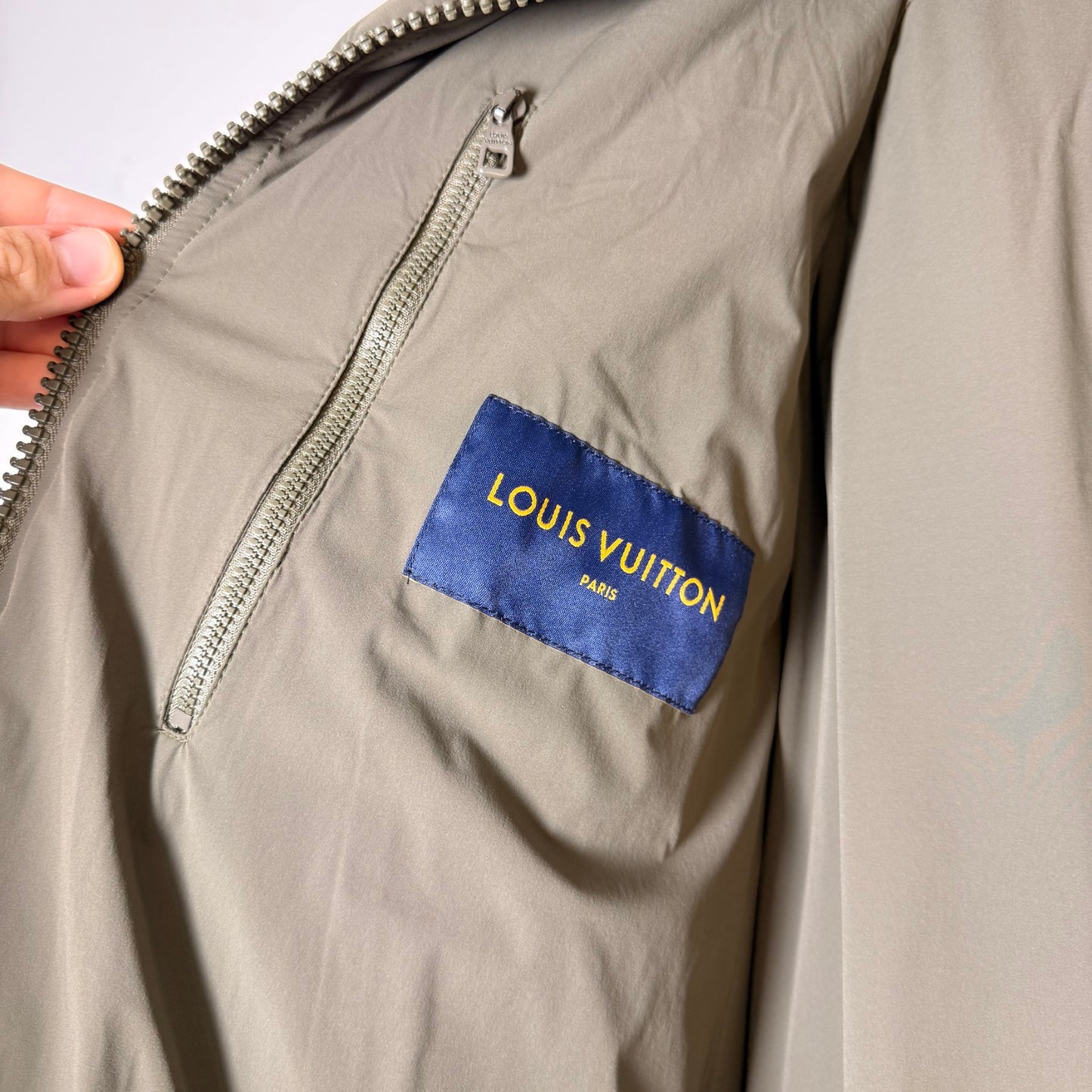 Louis Vuitton Monogram Flower-Quilted Hooded Zip Jacket FR48