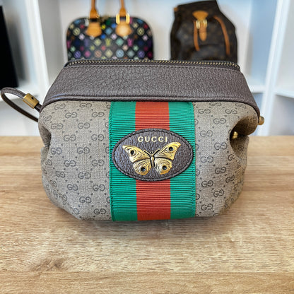 Gucci GG Supreme Mini Web Butterfly Crossbody Bag