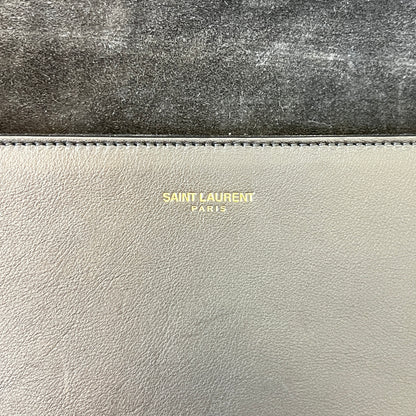 Saint Laurent Calfskin Classic Y Ligne Clutch Black/Gold