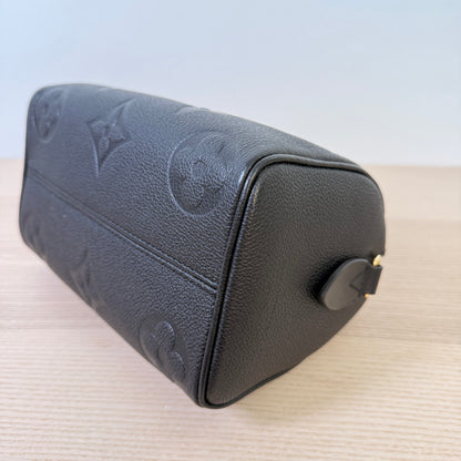 Louis Vuitton Monogram Empreinte Speedy 20 Bandouliere Black