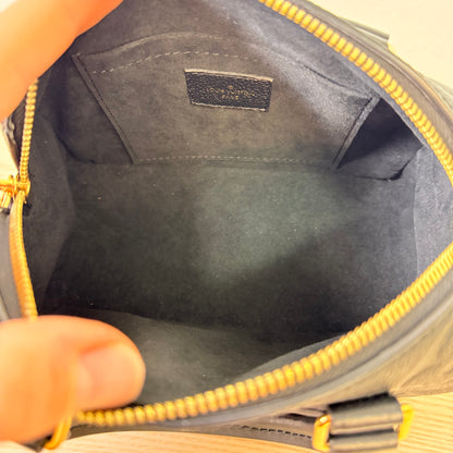 Louis Vuitton Monogram Empreinte Speedy 20 Bandouliere Black