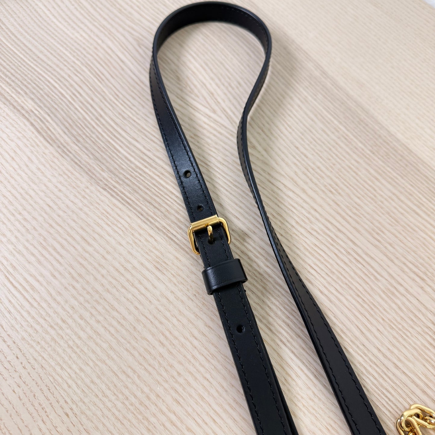 Louis Vuitton Monogram Empreinte Speedy 20 Bandouliere Black