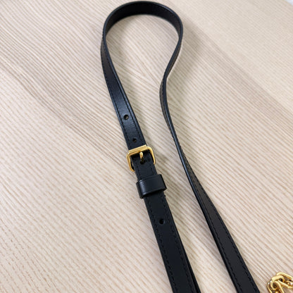 Louis Vuitton Monogram Empreinte Speedy 20 Bandouliere Black