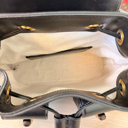 Gucci Calfskin Bamboo Backpack Mystic Black