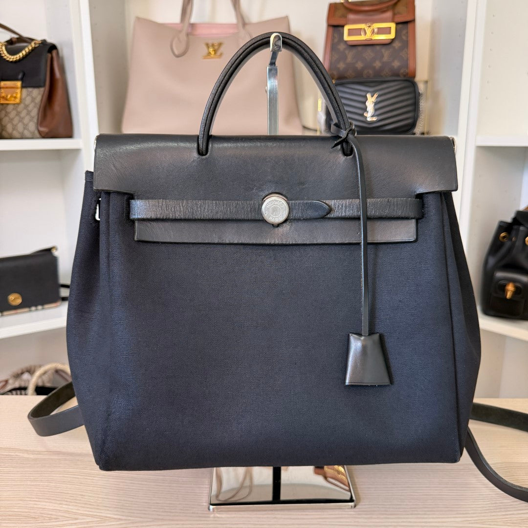 Hermes Herbag Backpack Black