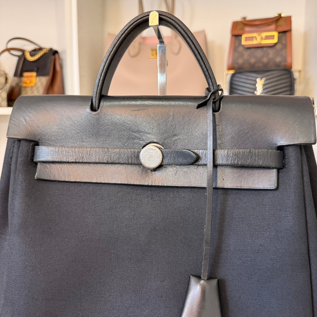 Hermes Herbag Backpack Black