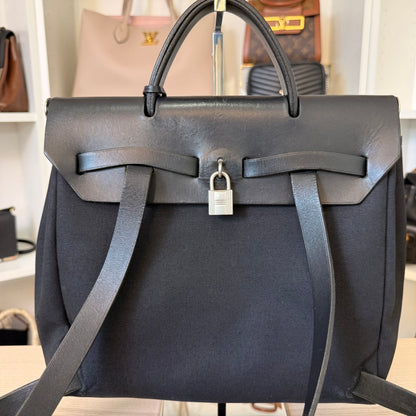 Hermes Herbag Backpack Black