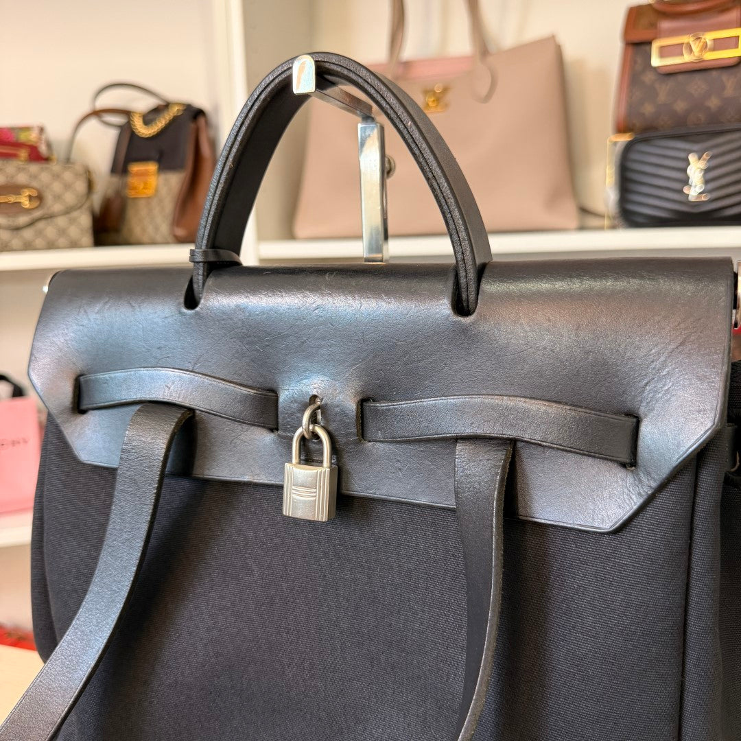 Hermes Herbag Backpack Black