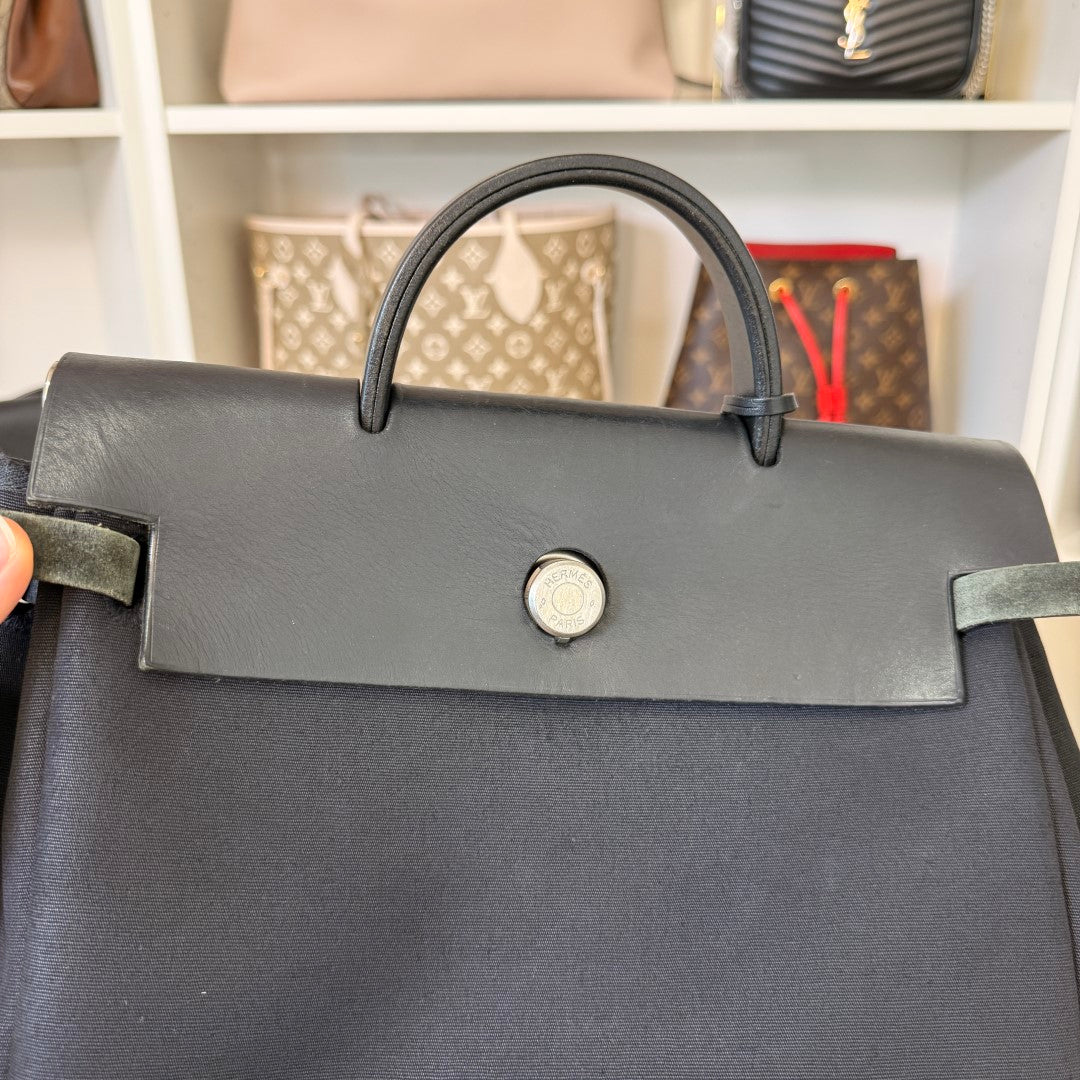 Hermes Herbag Backpack Black