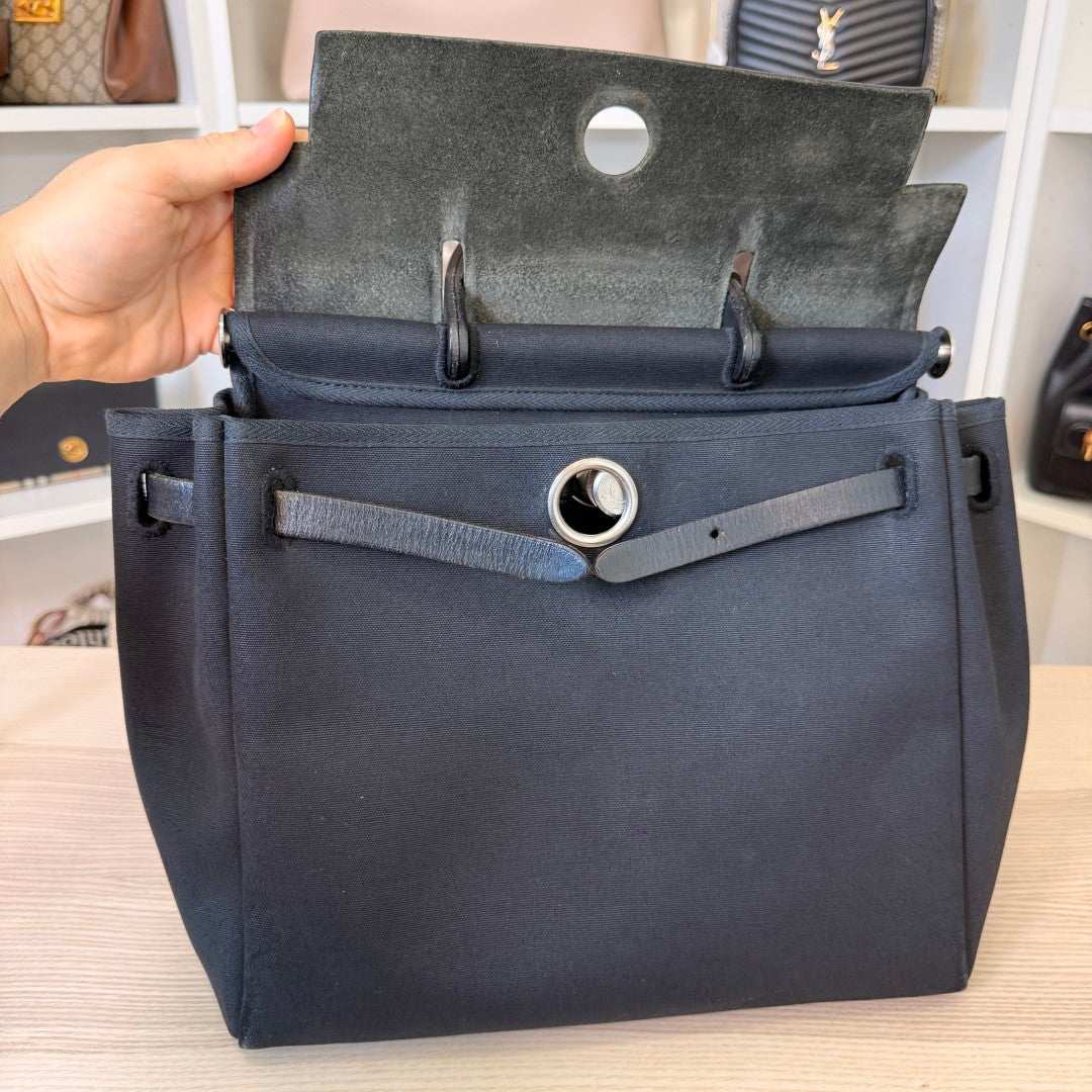 Hermes Herbag Backpack Black