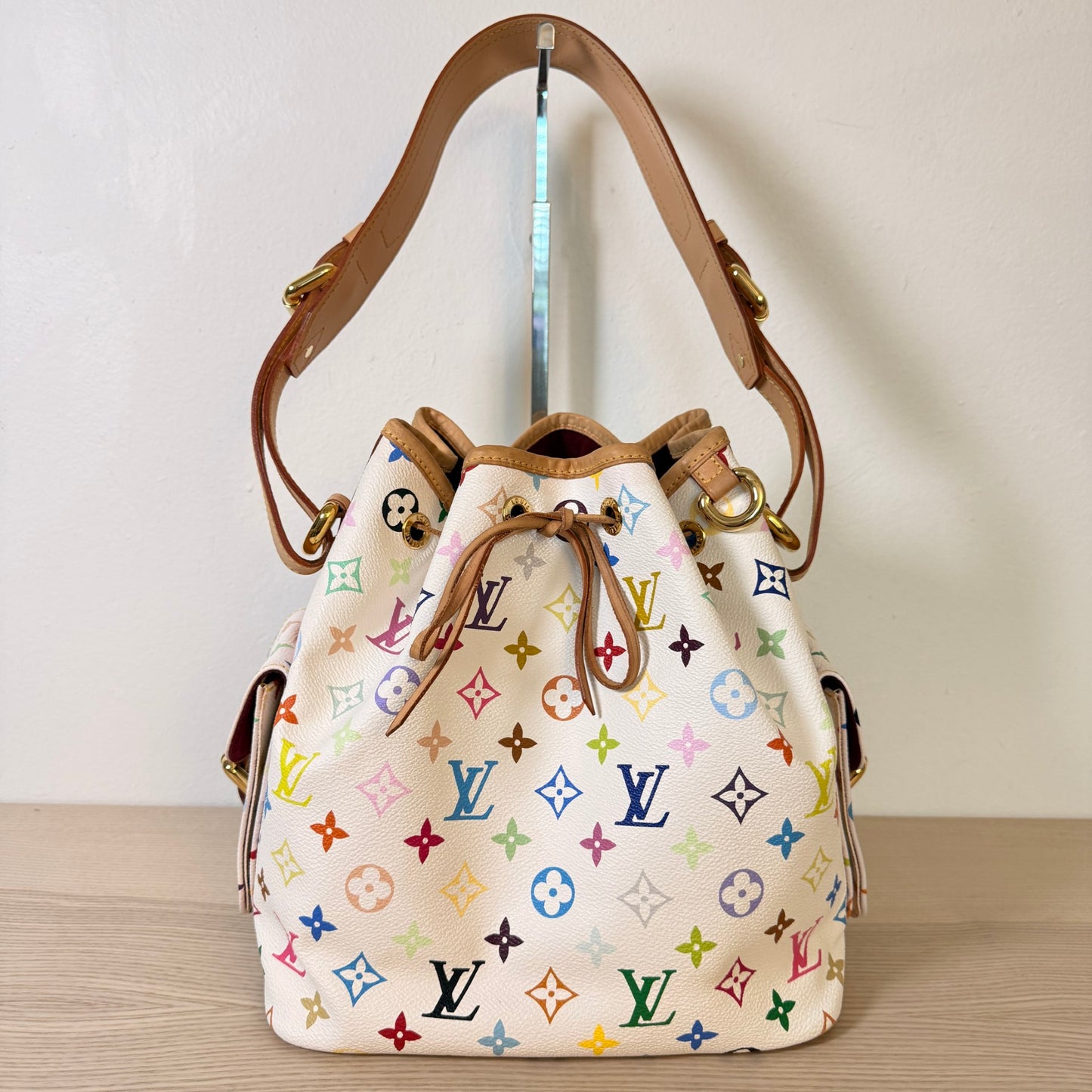 Louis Vuitton Monogram Multicolor Petit Noe White