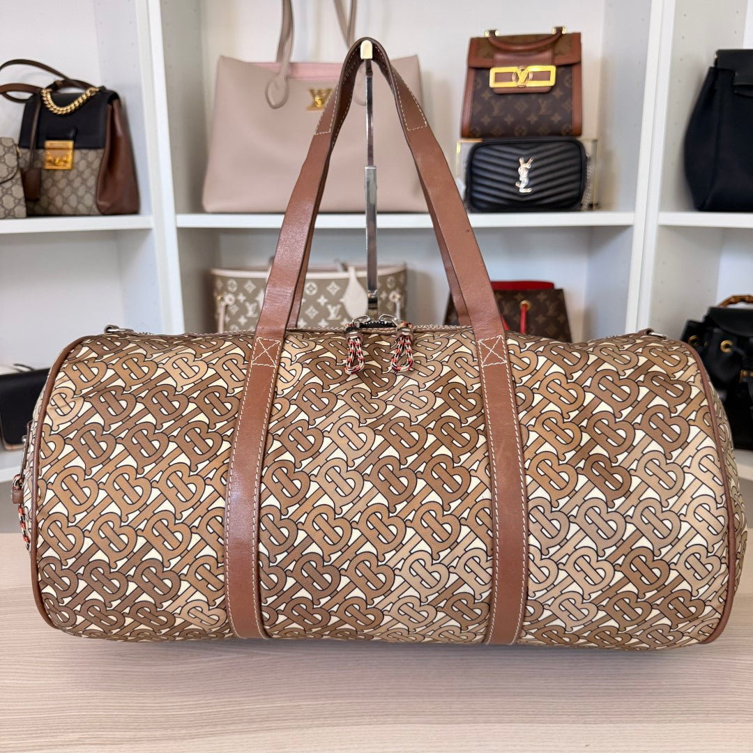 Burberry Duffle TB Monogram Nylon Medium