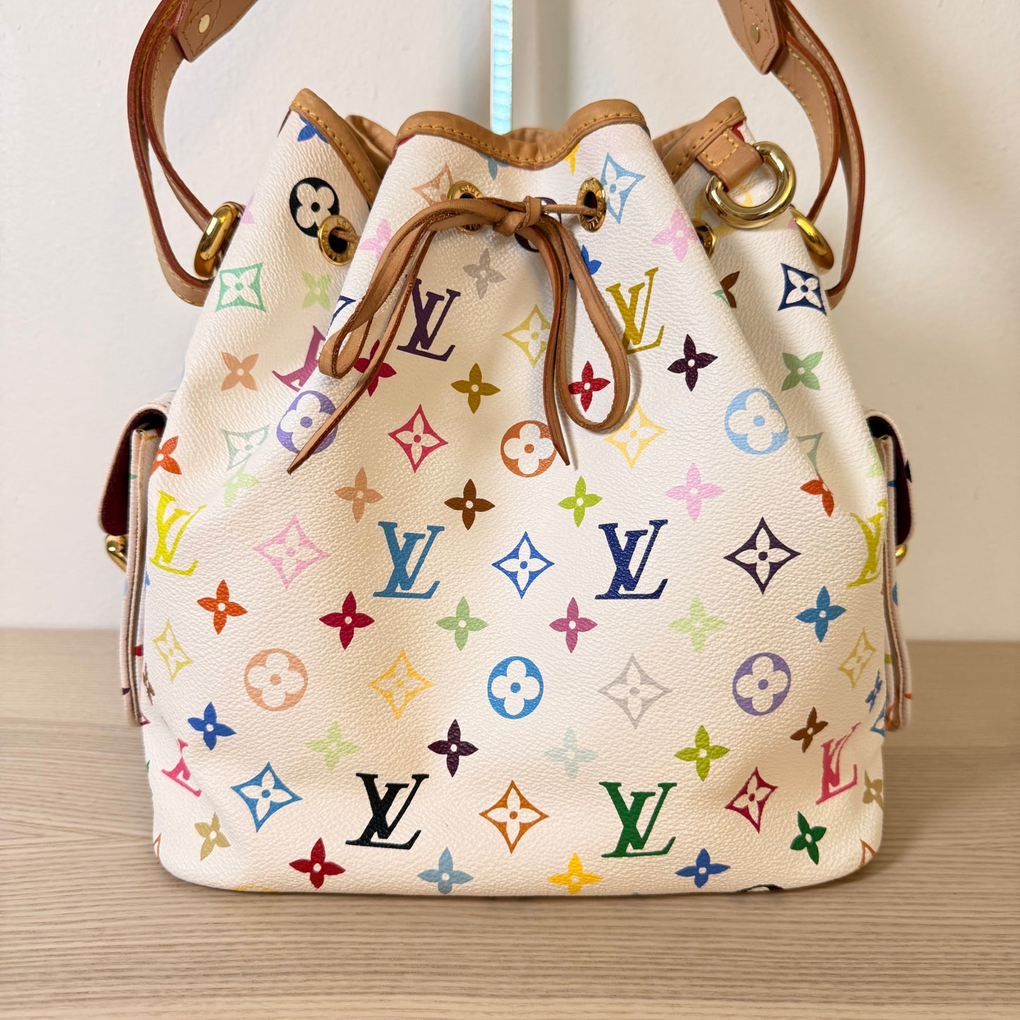 Louis Vuitton Monogram Multicolor Petit Noe White