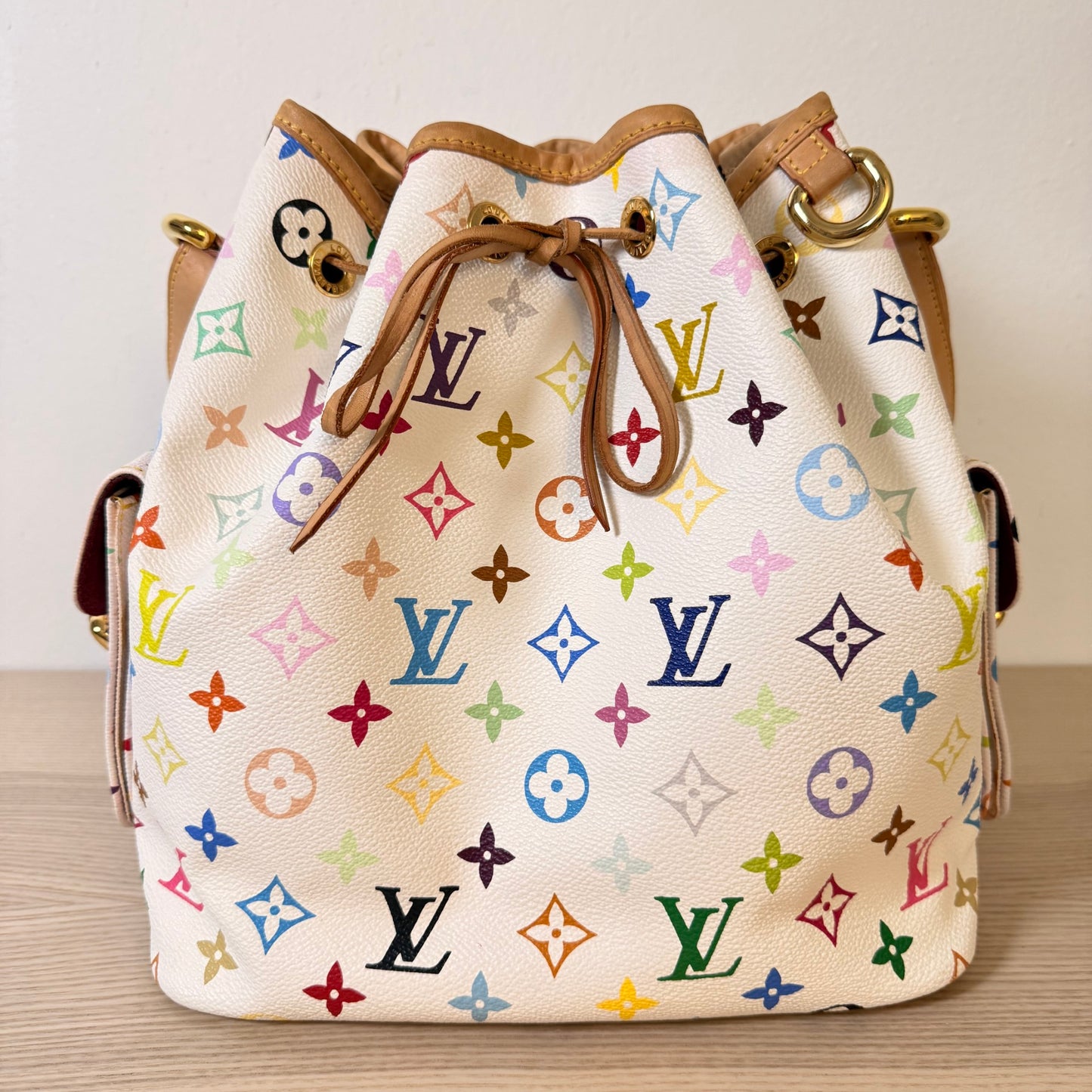 Louis Vuitton Monogram Multicolor Petit Noe White