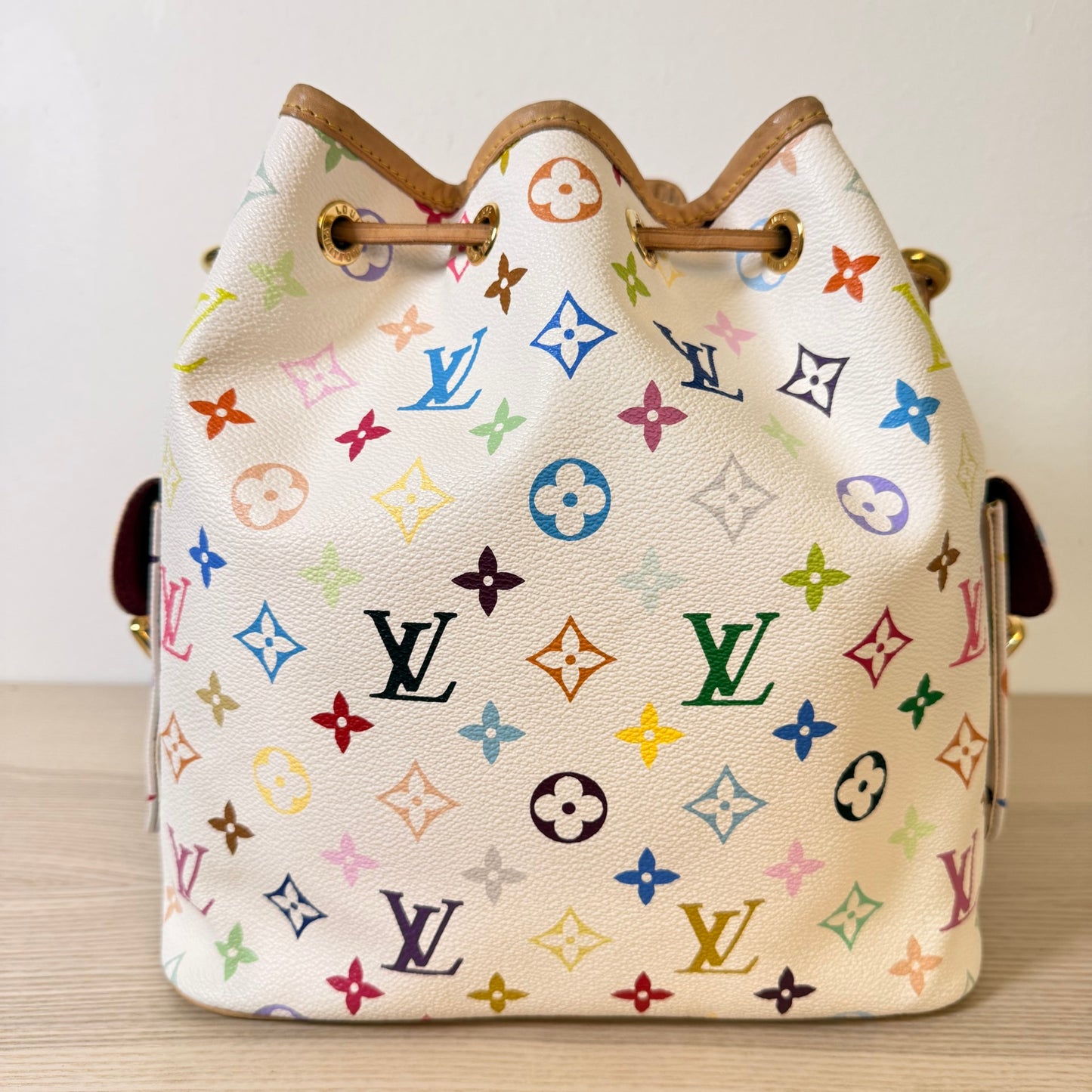 Louis Vuitton Monogram Multicolor Petit Noe White