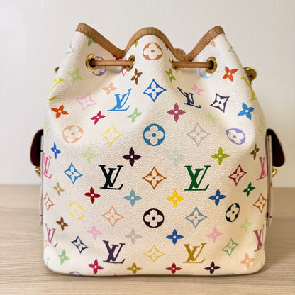 Louis Vuitton Monogram Multicolor Petit Noe White