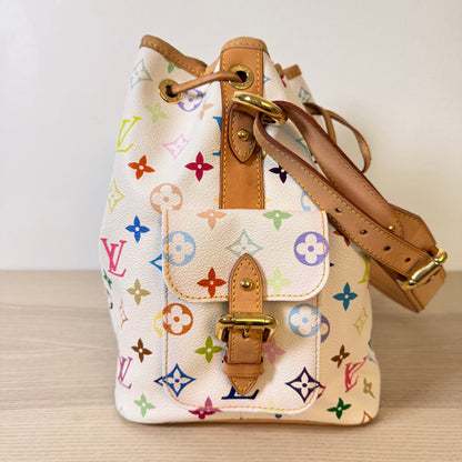 Louis Vuitton Monogram Multicolor Petit Noe White