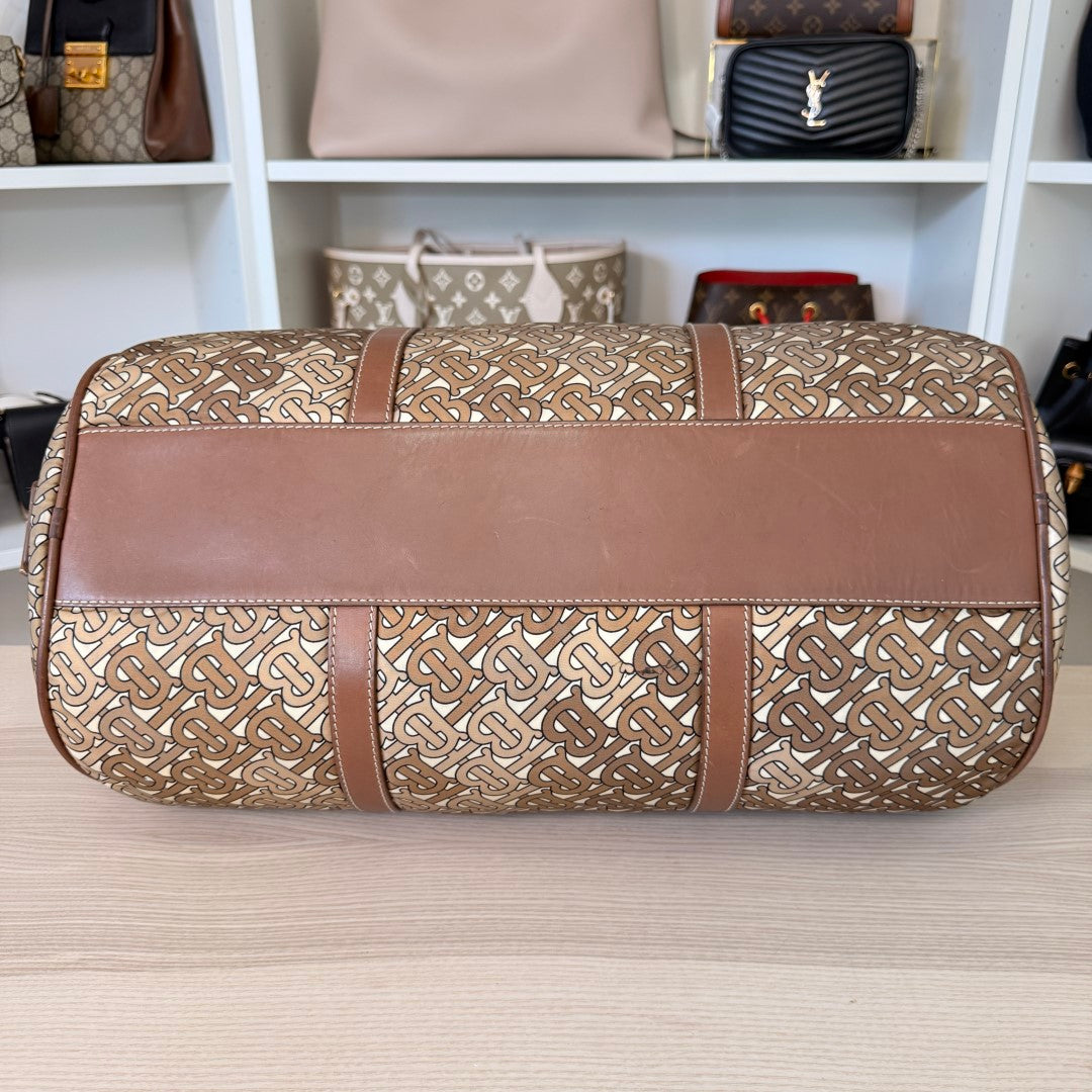 Burberry Duffle TB Monogram Nylon Medium