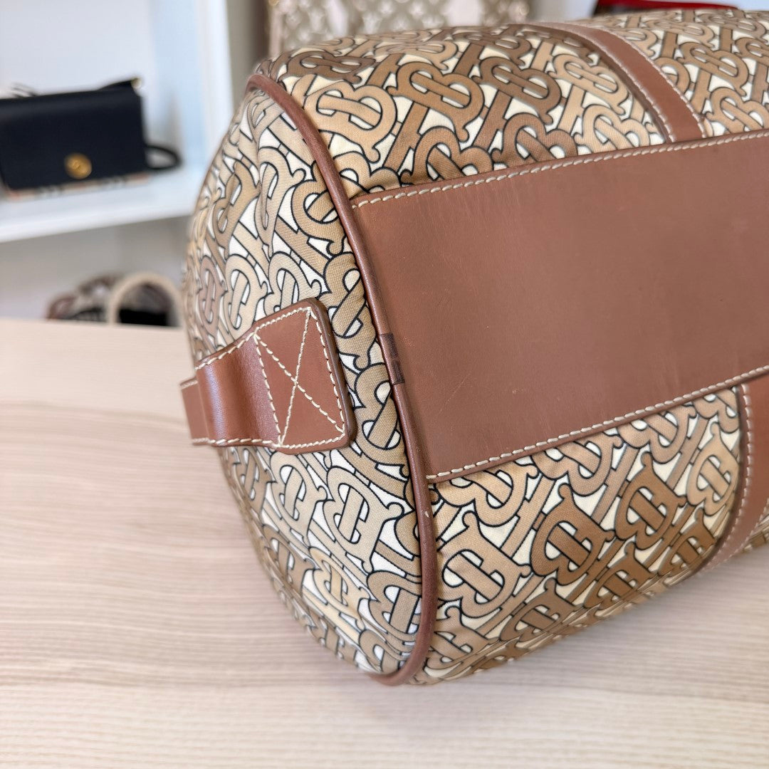 Burberry Duffle TB Monogram Nylon Medium
