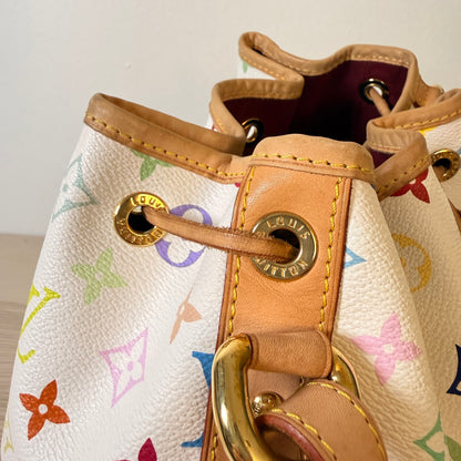 Louis Vuitton Monogram Multicolor Petit Noe White
