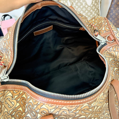 Burberry Duffle TB Monogram Nylon Medium