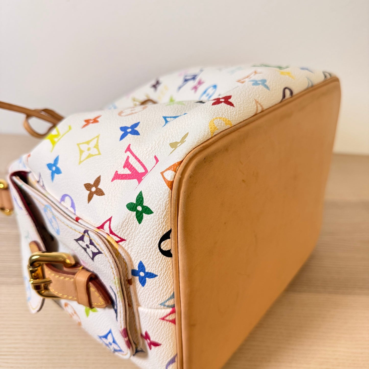 Louis Vuitton Monogram Multicolor Petit Noe White