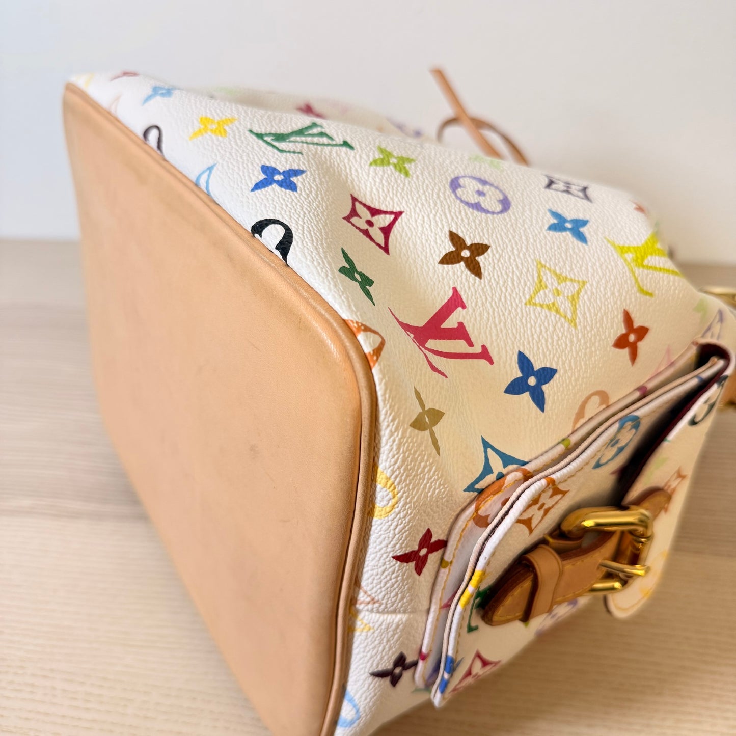 Louis Vuitton Monogram Multicolor Petit Noe White