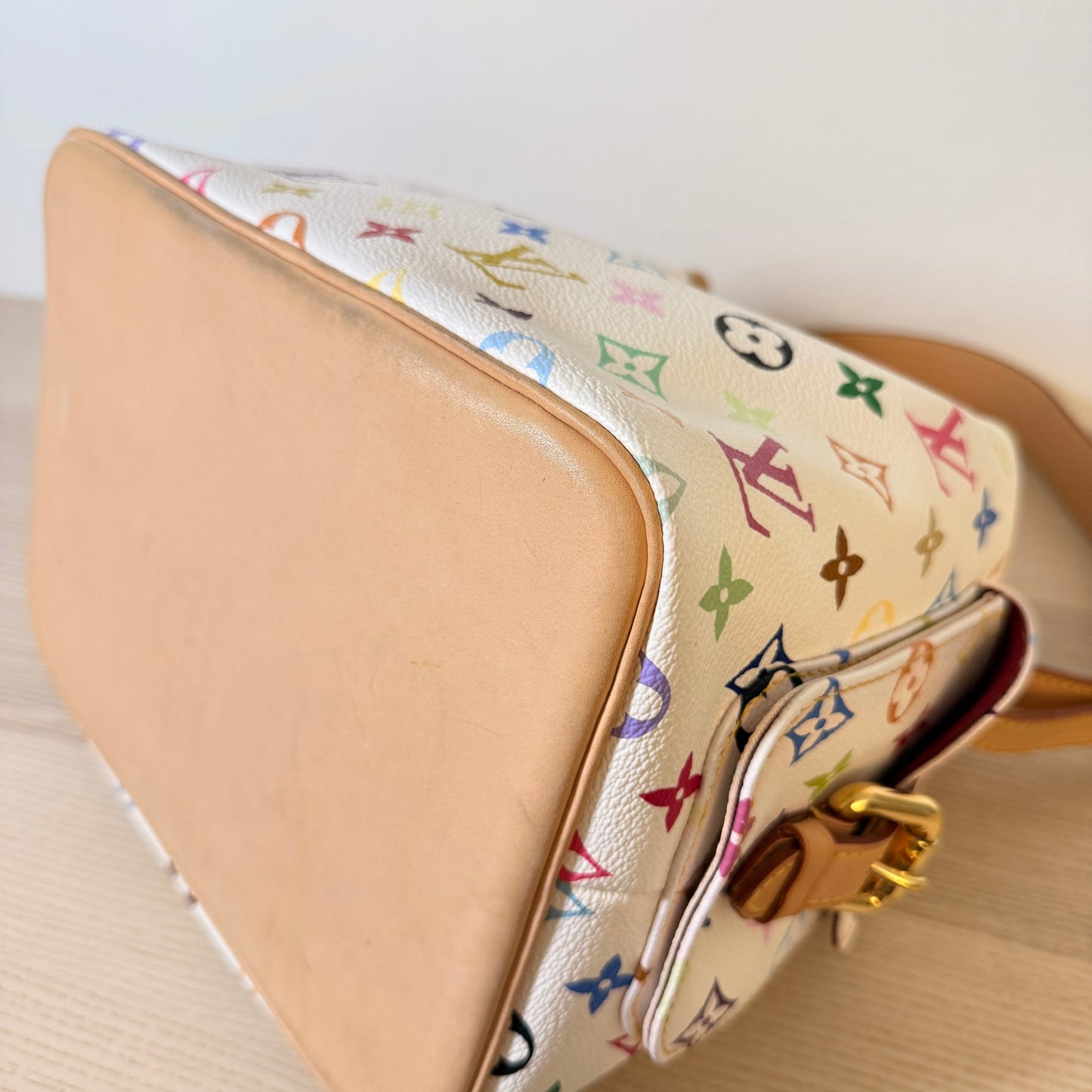Louis Vuitton Monogram Multicolor Petit Noe White