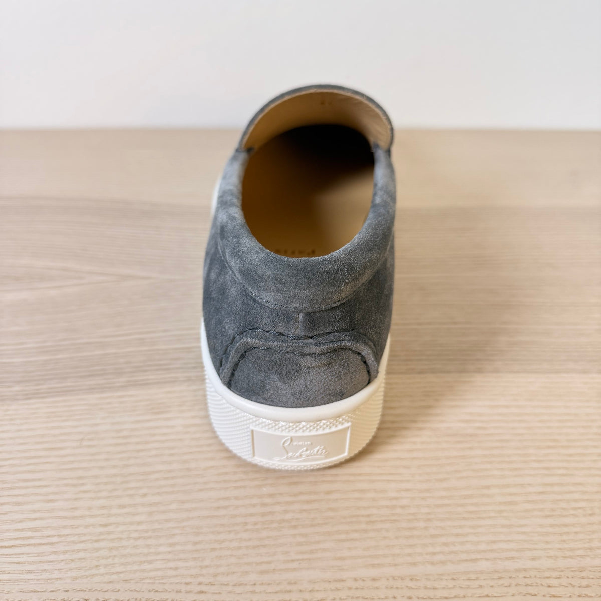 Christian Louboutin Paqueboat Suede Platform Sneaker In Grey