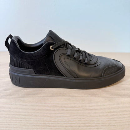 Balmain Sneakers Mens Leather Black US10/EU43
