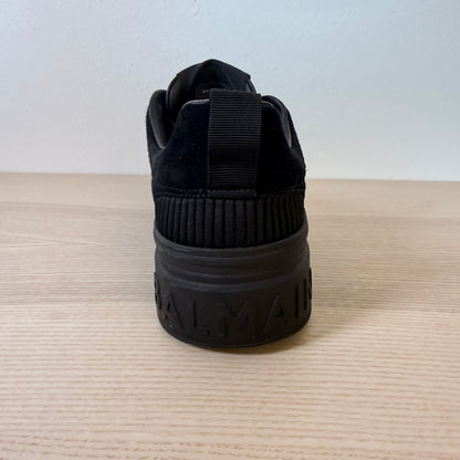 Balmain Sneakers Mens Leather Black US10/EU43
