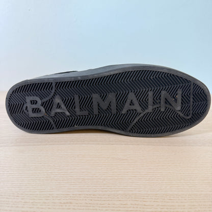 Balmain Sneakers Mens Leather Black US10/EU43