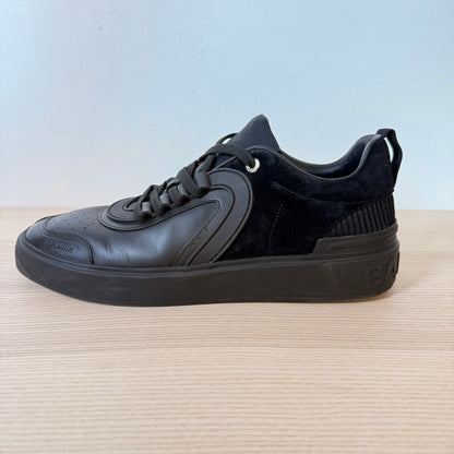Balmain Sneakers Mens Leather Black US10/EU43