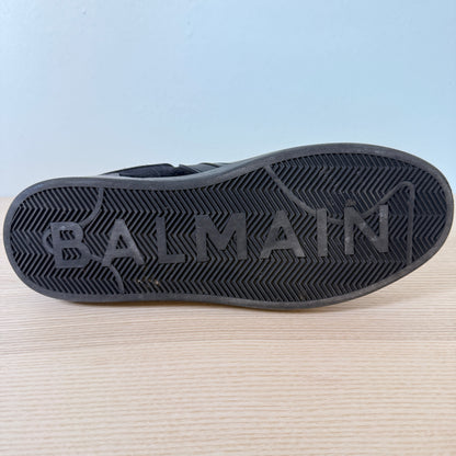 Balmain Sneakers Mens Leather Black US10/EU43