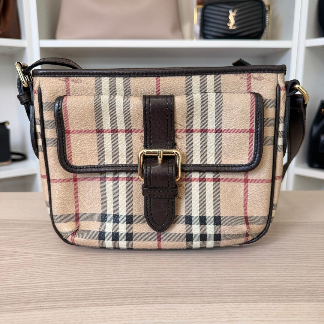 Burberry Haymarket Check Crossbody Bag