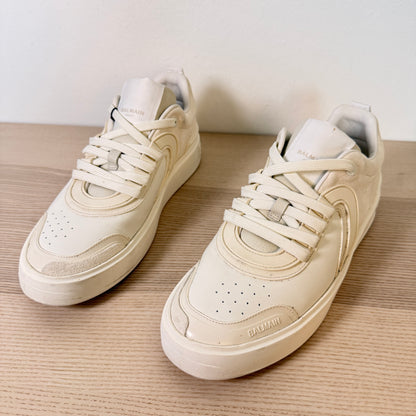 Balmain Sneakers Mens Leather White US9/EU42